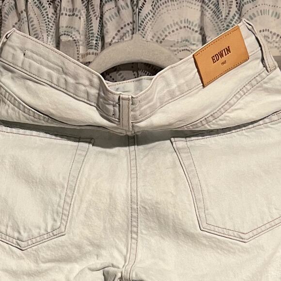 NWT Edwin Women's Cai Straight Leg Jeans High Hopes Light Blue Wash Sz 26 - Picture 9 of 9